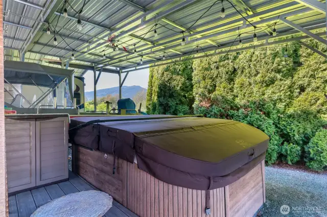Brand new $18,000 hot tub stays with the home! You're welcome!
