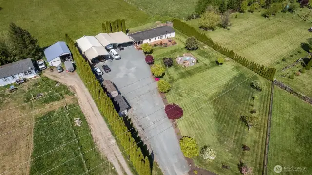 Drone photo showing your private oasis.