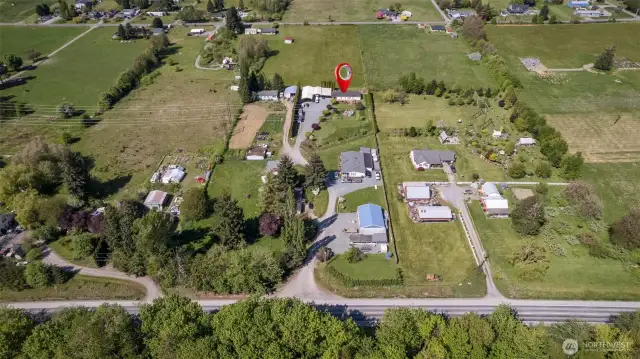Private, yet close to town, and room for all of your toys!