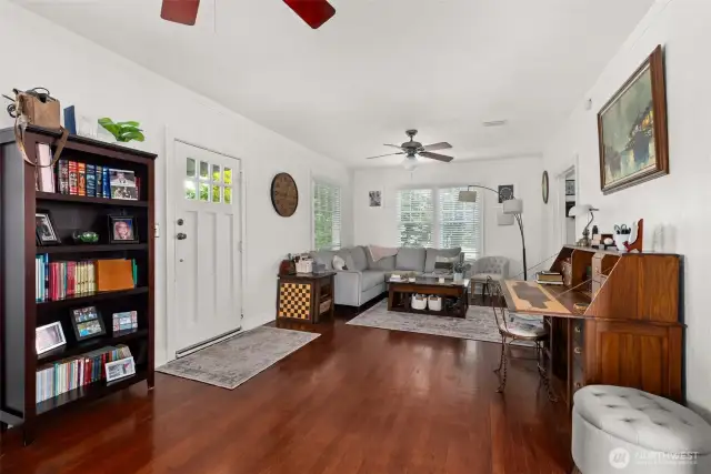 Tons of natural light in this spacious living room
