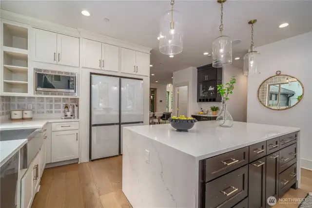 extensive open concept kitchen every chef's dream