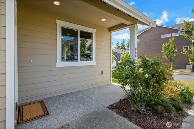 Covered Front Porch Area.