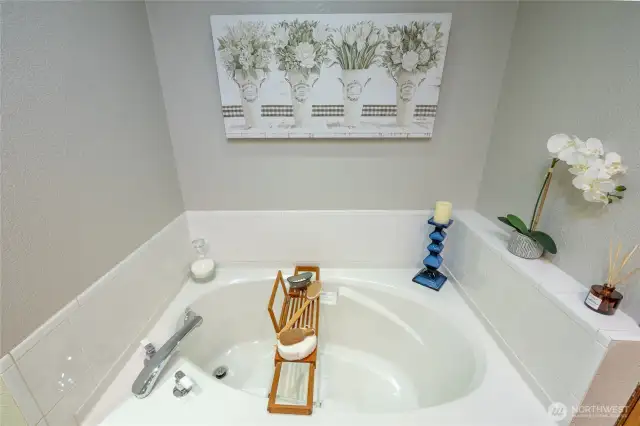 A beautiful soaking tub