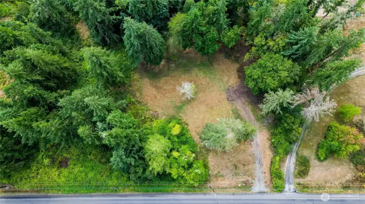 West end building pad area