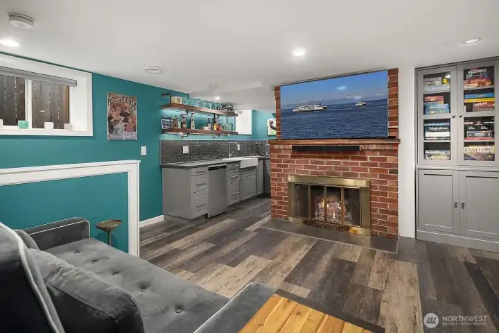 Basement includes direct access to the 1-car attached garage.