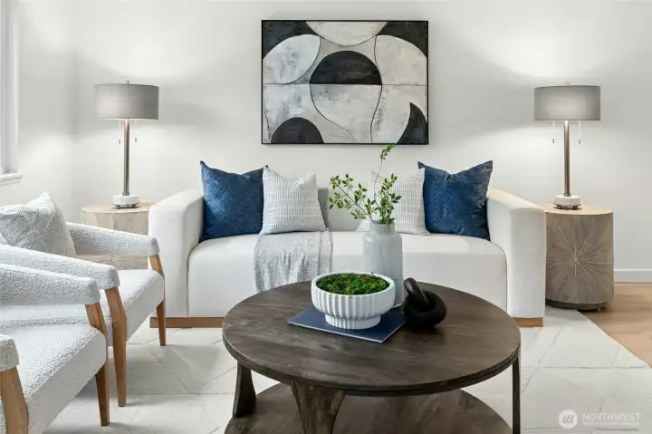 Spacious living room