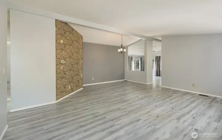 Coming through front door