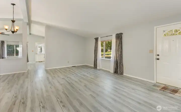 Living space off front door