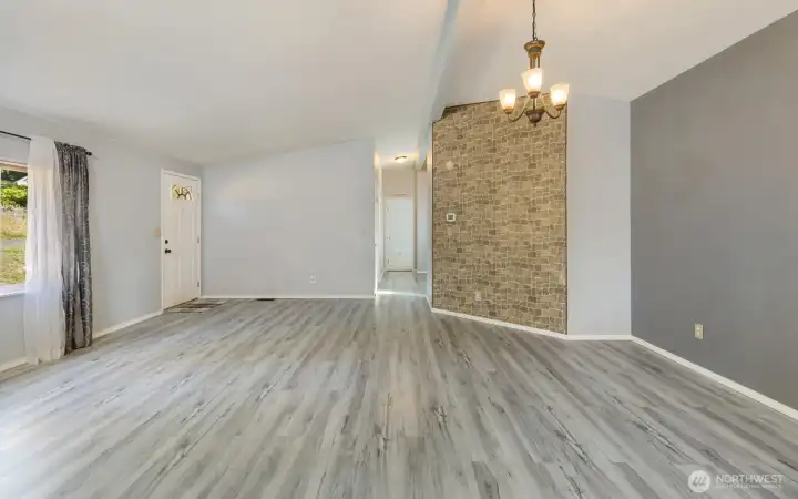 Living space off front door