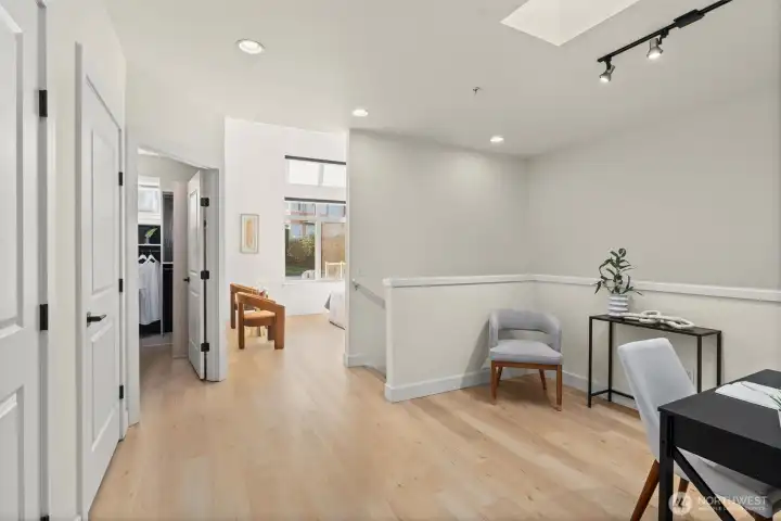 Upper level bonus/office area.