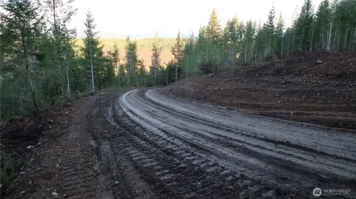 Going down the driveway nice and wide