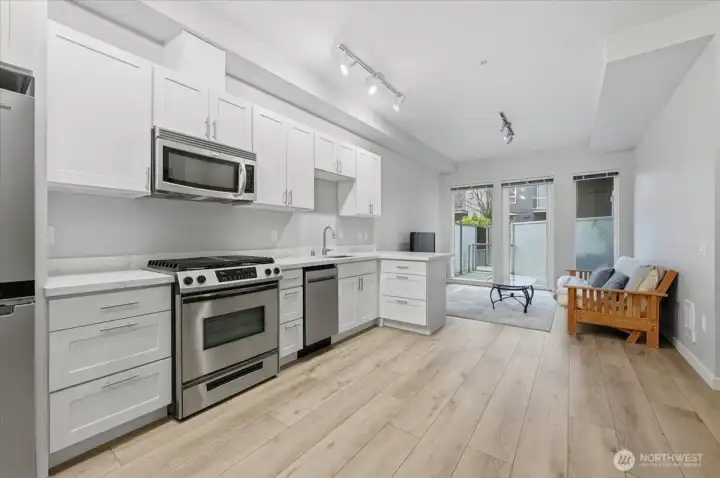 Entire kitchen is new.