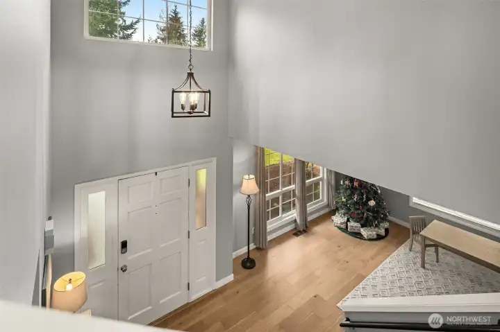 Grand entry with lots of natural light.