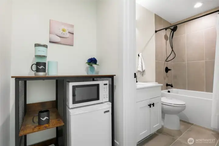 Photos of Staged Model Home, current home not staged.