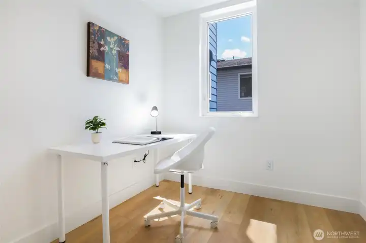 Photos of Staged Model Home, current home not staged.