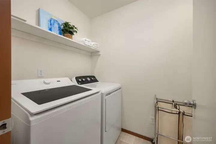 Roomy utility room upstairs across from the guest rooms.