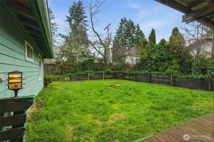 Spacious Yard!