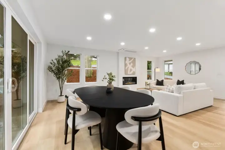 Natural light enhances the warm, inviting atmosphere