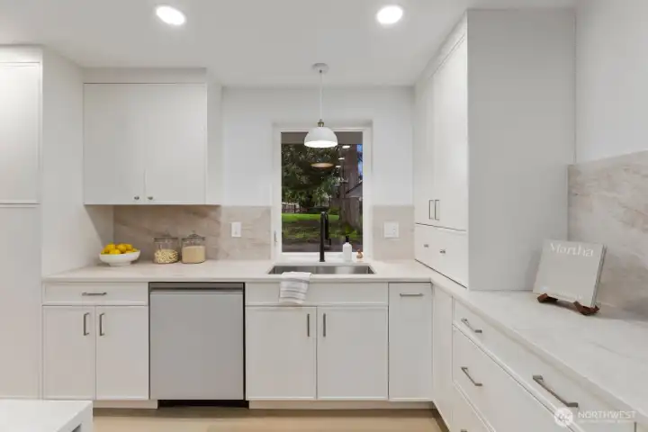 Generous workspace designed for cooking and gathering