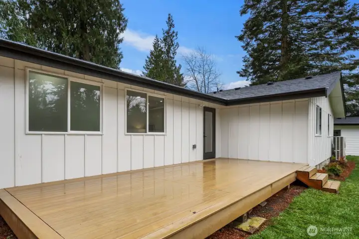 Exclusive access to a private deck