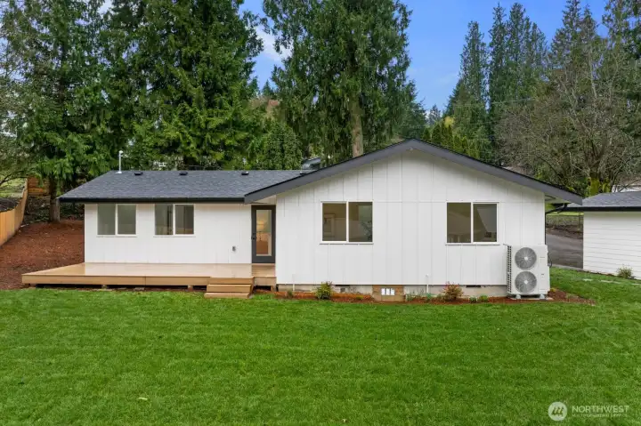 Large backyard perfect for out door activities