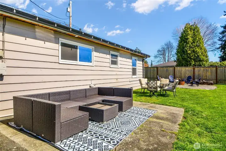 Plenty of room to soak in the sun on the patio!