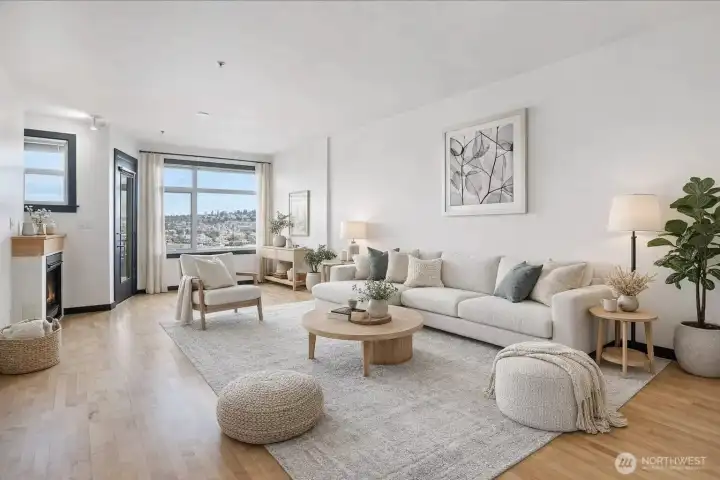 Another Virtually staged option.