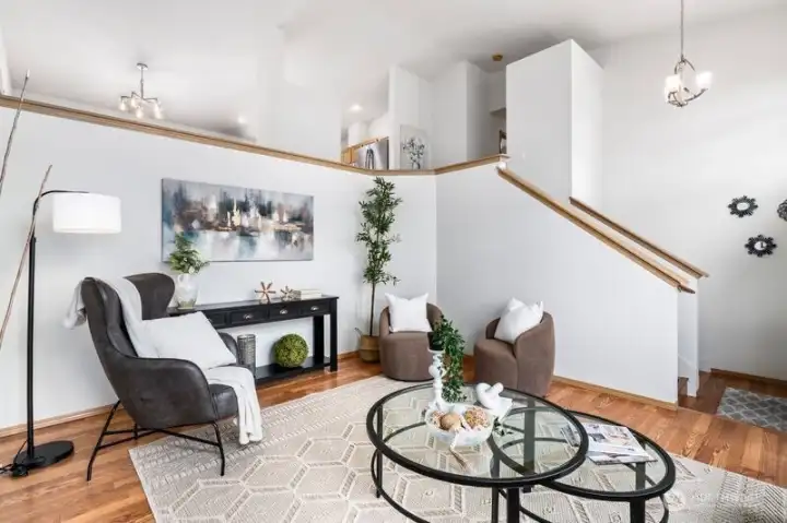 Stairs Lead You To The Upper Floor Living Area. Stairs Lead You To The Upper Floor Living Area.