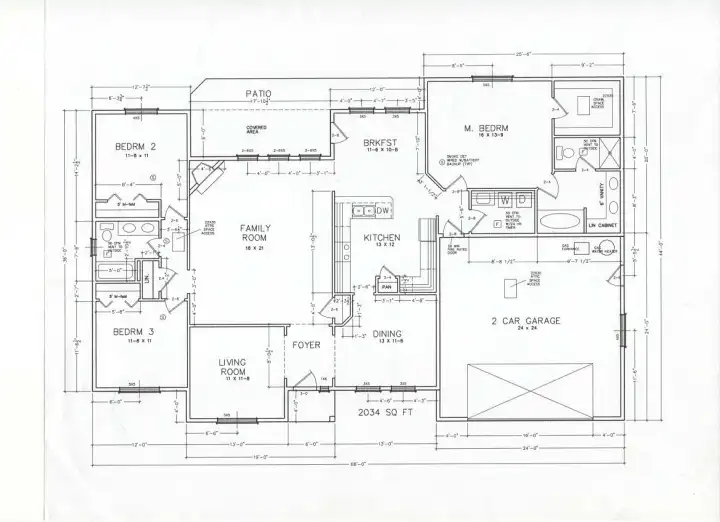 Floorplan found in the home.