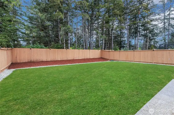 Fully Fenced Back Yard