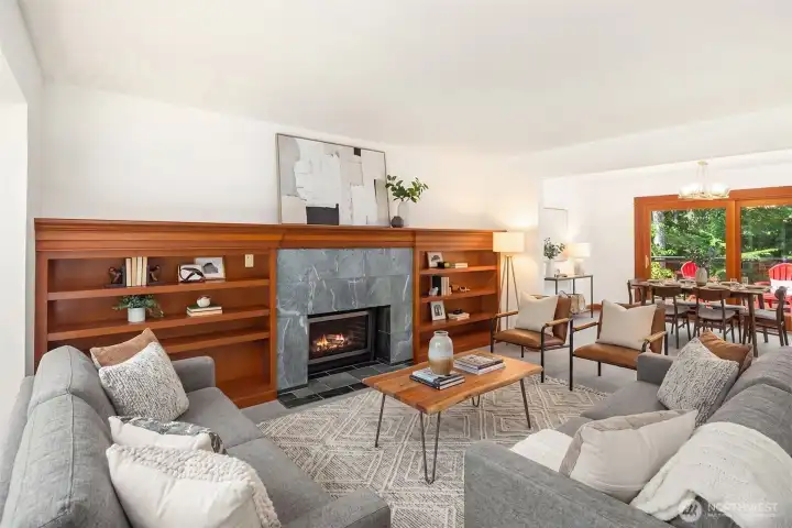 Virtually Staged Living room