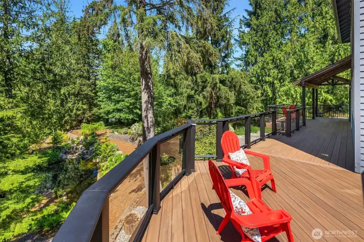 Afternoon sun filled Deck