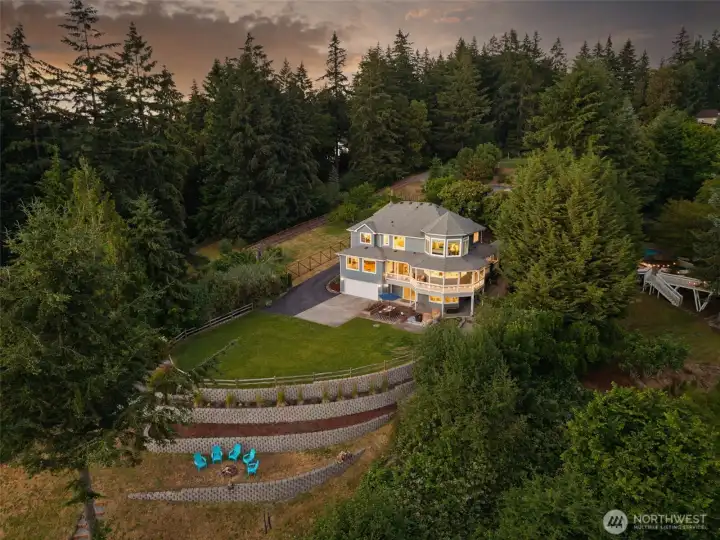 Perfectly perched with several spaces to relax, entertain, and unwind.