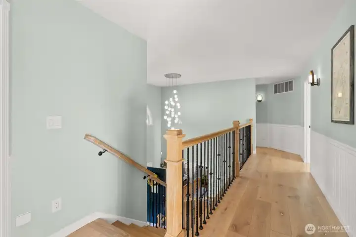 Coming upstairs, there are 4 bedrooms, including the primary bedroom.