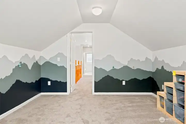 Flexible bonus space ideal for a playroom, media room, hobby area, or home office Flexible bonus space ideal for a playroom, media room, hobby area, or home office