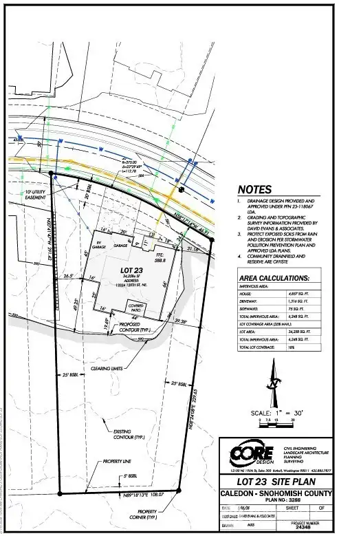 13317 129th Street NE Preliminary Plot Plan