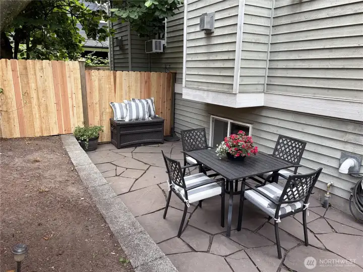 Lots of options to make this back yard a personal oasis to enjoy the summer evenings.