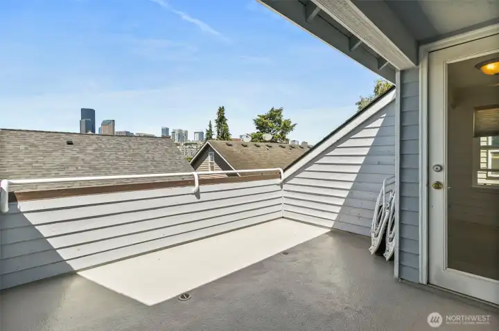 City views from your own personal deck.