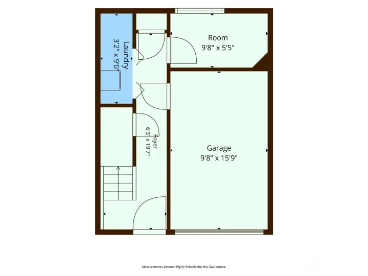 Main level - garage, office, utility and storage Main level - garage, office, utility and storage