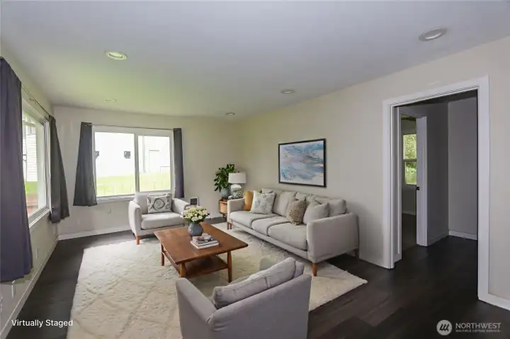 Staged living room Staged living room