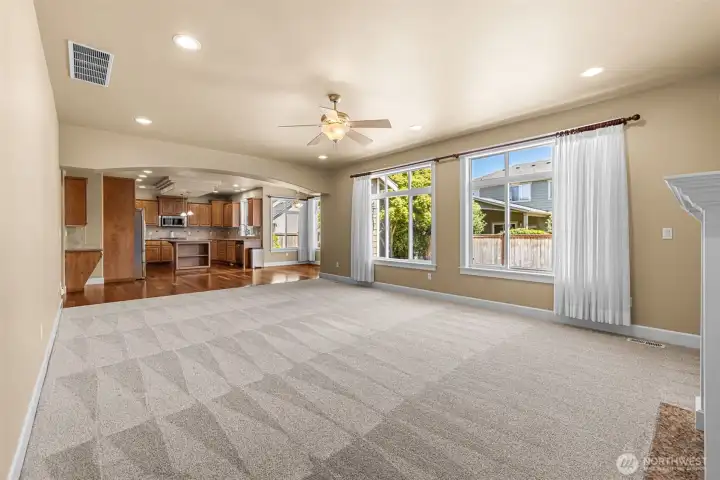 Kitchen open to Living room Kitchen open to Living room