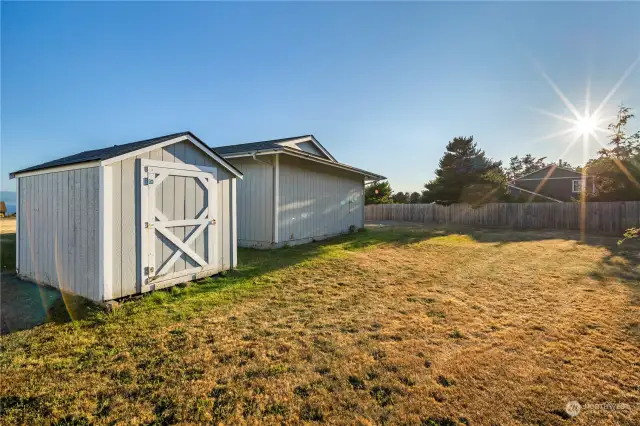 Storage shed to store your toys.