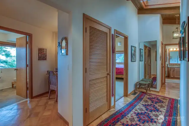 Large primary suite entry.