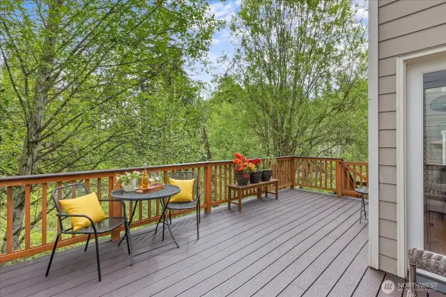Large & Private Deck to host all your family & friends.