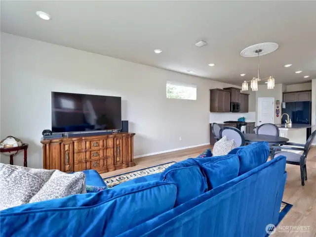 Living room looking towards dining and kitchen