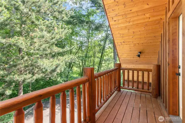 Upstairs balcony