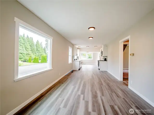 REVERSE OF THE LIVING/KITCHEN/DINING