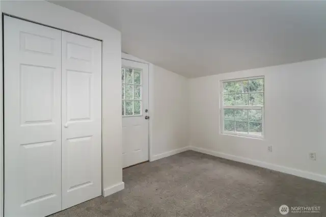 One of two bedrooms