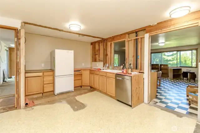 Upper level kitchen