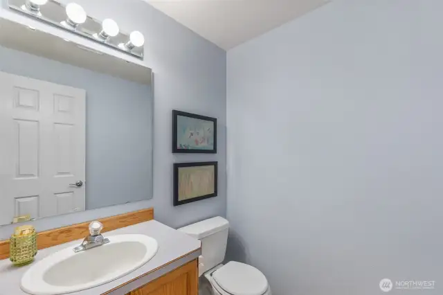 Downstairs powder room